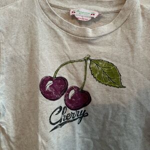 Bonpoint Thida cherry print T-shirt Kid’s Size 8